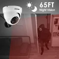 Kamera kopułowa monitoringu IP ZOSI ZM4188A FHD Biała widok nocnej wizji