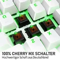 Klawiatura mechaniczna bezprzewodowa Fuhlen G610 MX Cherry widok przełączników.