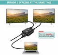Rozdzielacz spliter HDMI 2w1 Techole 4K V1.4 HDCP 3D Blu-Ray Apple TV widok zastosowania