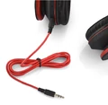 Słuchawki bezprzewodowe Andoer 4w1 czerwone widok okablowania