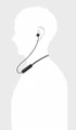 Słuchawki bezprzewodowe dokanałowe Sony WI-C200 BT widok zastosowania