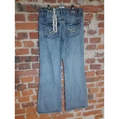 Spodnie damskie jeansowe dzwony Cracker Jeans widok z tyłu