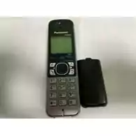 Bezprzewodowy telefon stacjonarny Panasonic KX-TGA672EX czarny widok z przodu.