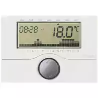 Elektroniczny termostat regulacja temperatury VIMAR 01910 biały widok z przodu.