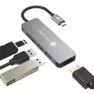 Hub HDMI 5 w 1 NOVOO 4K USB-C 2xUSB3.0 SD