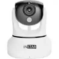 Kamera monitoringu INSTAR IN-6014HD 101650 LAN WLAN biała widok z przodu.