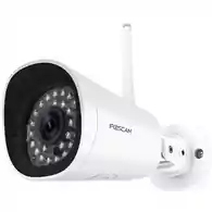 Kamera monitoringu IP Foscam FI9900P WiFi 1080P FHD H.264 biała widok z przodu.