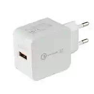 Ładowarka sieciowa USB Quick Charge 3.0 TECNAN widok z przodu