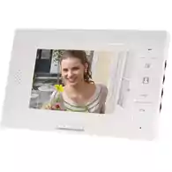 Monitor do wideo domofonu KKmoon LCD 7 cali biały widok z przodu