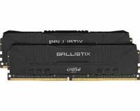 Pamięć Crucial Ballistix 32GB (2x16GB) DDR4-3600 CL16 Black BL2K16G36C16U4B widok z przodu