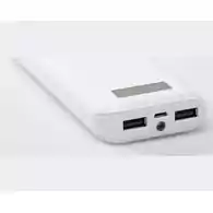 Powerbank Remax proda 20000mah 2 porty USB LED biały widok z boku