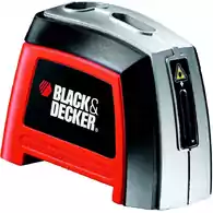 Ręczna poziomica laserowa BLACK+DECKER BDL120 widok z przodu.