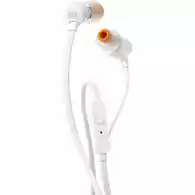 Słuchawki przewodowe dokanałowe JBL by Harman T110 z mikrofonem Białe