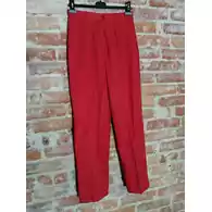 Przewiewne spodnie damskie w kolorze czerwonym