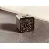 Srebrny kwadratowa mini kamera szpiegowska USB MicroSD