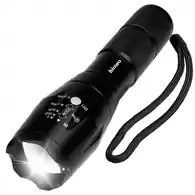 Wodoodporna latarka Binwo T6 2000LM CREE LED 5 trybów regulowana ostrość na kemping widok z przodu