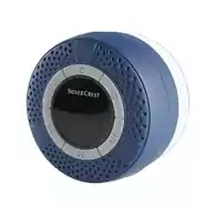 Wodoodporny głośnik do kąpieli SilverCrest SBL 3 C3 LED FM niebieski widok z przodu
