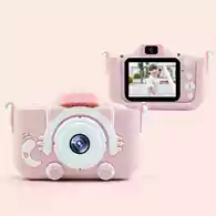 Zabawkowa kamera aparat dla dzieci Gigaglitz 12MP LCD 1080P SD widok z przodu.
