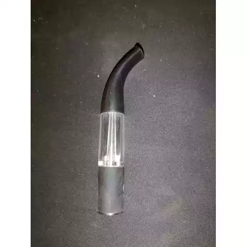 Atomizer clearomizer skierowany ustnik fajka 2ml czarny widok z przodu.