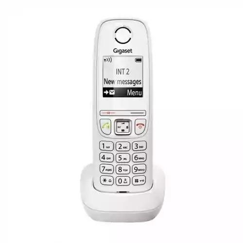 Bezprzewodowy telefon Siemens Gigaset AS405 bez klapki widok z przodu