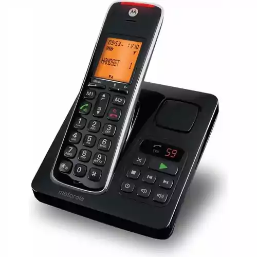 Bezprzewodowy telefon stacjonarny Motorola CD211 widok z prawej strony 