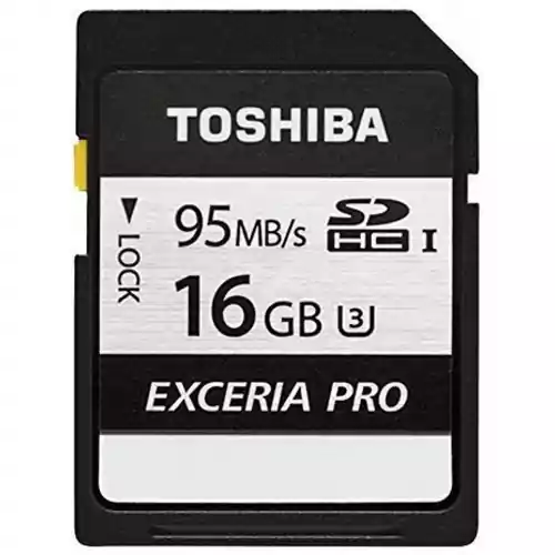 Karta pamięci Toshiba Exceria 16GB 95MB/s widok z przodu