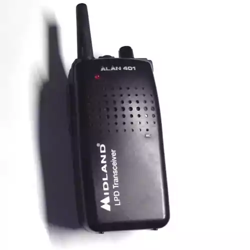 Krótkofalówka walkie talkie Midland ALAN 401 LPD widok z przodu.
