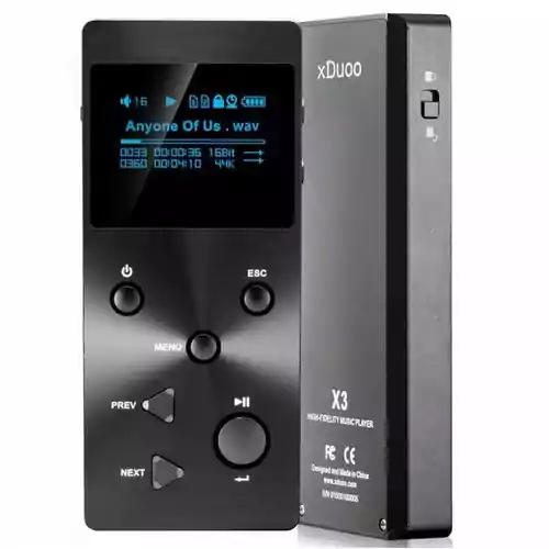 Odtwarzacz muzyki xDuoo X3 Hi-Fi Music Player MP3 widok z przodu