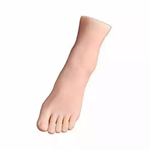 Plastikowa stopa manekin lewa widok z przodu