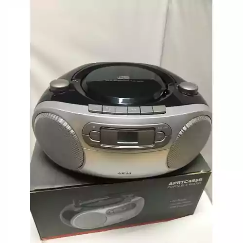 Radioodtwarzacz boombox MP3 USB aux radio CD widok z góry