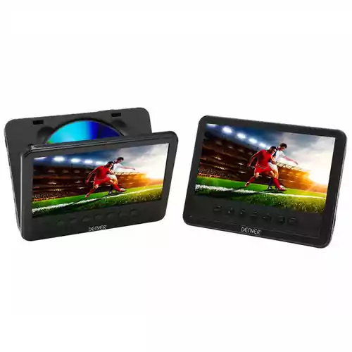 Samochodowy odtwarzacz DVD 7 cali LCD twinset USB widok z przodu