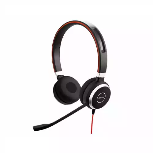 Słuchawki przewodowe Jabra Evolve 20 duo widok całych słuchawek 