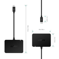 Adapter Aukey CB-C58 Hub 4K HDMI 4x USB 3.0 widok wymiarów