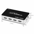 Adapter cheerlink HDMI switch 5x1 HSW0501BN FHD widok z wymiarami