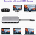 Adapter hub 9w1 Vava VA-UC006 USB C hdmi USB 3.0 widok zastosowania