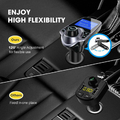 Adapter radia samochodowego z ładowarką VicTsing BH267A bluetooth widok w samochodzie