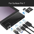 Adapter stacja dokująca dla Microsoft Surface Pro 7 USB3.1 HDMI 4K widok opisu.