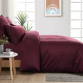 Aisbo pościel bawełniana 200x220 + 2 × 80x80 – komplet 3-częściowy Oeko-Tex, czerwona