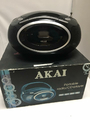 AKAI APRC7BK Przenośne radio odtwarzacz CD czarny widok z przodu