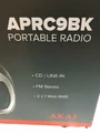 Akai aprc9bk-przenosne radio odtwarzacz CD -czarny /srebrny widok opakowania