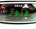 Akai ARC120BK Japan Radio CD Zegar Budzik widok z przodu zbliżenie
