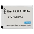 Akumulator litowo-jonowy SLB-10A 1500mAh 3.7V dla Samsung L100 L200 L210 SL620 SL820 TL9 widok z przodu