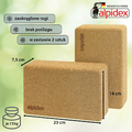 ALPIDEX – klocki do jogi z korka, zestaw 2 szt. – zdjęcie 2
