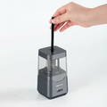 Amazon Basics Temperówka elektryczna przenośna, czarna, zasilanie bateryjne/USB