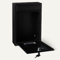 AmazonBasics Skrzynka na listy zamykana, stal ocynkowana, czarna – zdjęcie 4