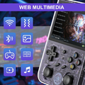 Anbernic RG353V 64 GB – konsola przenośna Android i Linux, przezroczysta fioletowa