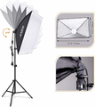 Andoer Zestaw oświetleniowy LED 85 W - softbox 50x70 cm z pilotem – zdjęcie 3