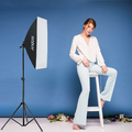 Andoer Zestaw oświetleniowy LED 85 W - softbox 50x70 cm z pilotem – zdjęcie 8