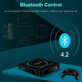 Android TV Box 11 QPLOVE Q12 Plus 8GB 128GB 8K 3D USB widok bluetooth.\