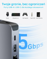 Anker hub USB-C 6w1 do Steam Deck/ROG Ally – HDMI 4K, Ethernet, PD 100 W – zdjęcie 5